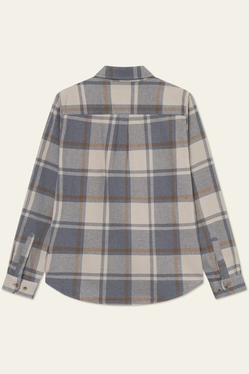 Wholesale,Les Deux, Les Deux Grey Melange Check Flannel Overshirt, Grey, Large-48-TagL