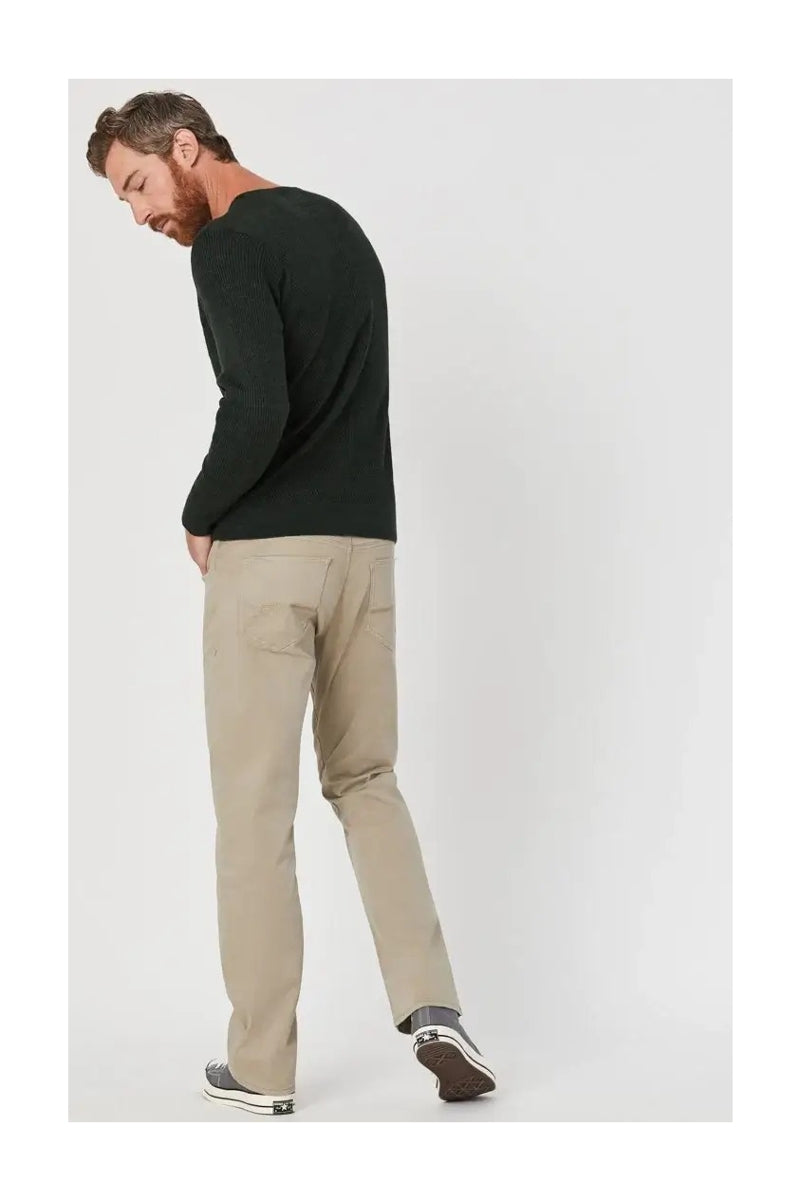 Mavi Beige Twill Relaxed Straight Leg Pants