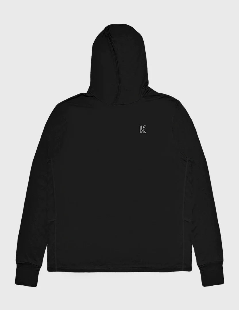 Brand Partner,Koup, Koup Black Performance Base Layer Long Sleeve Hoodie, , SmallMediumLargeExtra LargeExtra Extra Large