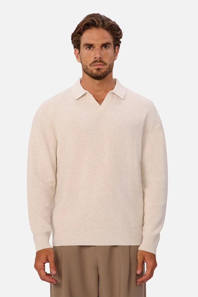 Wholesale,INDUSTRIE AUSTRALIA, INDUSTRIE AUSTRALIA Ivory Sweater Polo, Cream, Medium-44-TagMLarge-46-TagLExtra Large-48-TagXLExtra Extra Large-50-TagXXL