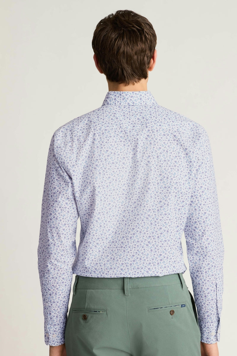 Wholesale,Bonobos, Bonobos Purple Arthurville Floral Print Stretch Shirt, Purple, Small-40-TagSMedium-43-TagMLarge-46-TagLExtra Large-49-TagXLExtra Extra Large-52-TagXXL