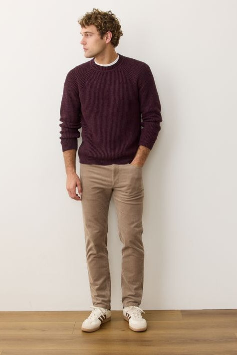 Wholesale,Marine Layer, Marine Layer Sangria Textured Merino Wool Blend Sweater, Purple, Extra Large-48-TagXL