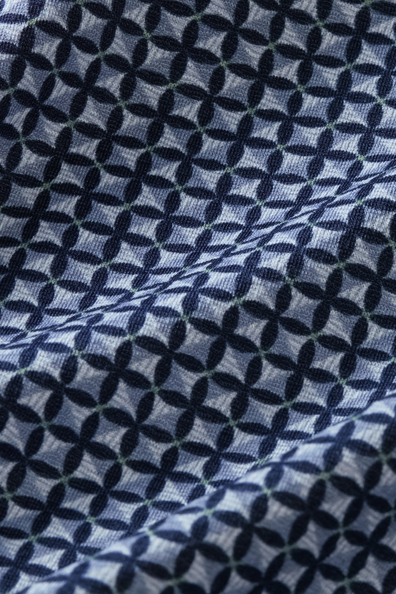 Wholesale,Mizzen + Main, Mizzen + Main Navy Tonal Textured Print No-Tuck Trim Shirt, Blue, Extra Large-49-TagXL