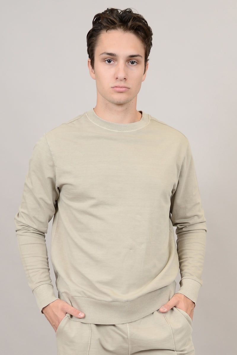 Wholesale,HEDGE, HEDGE Clay French Terry Oversized Crewneck Sweatshirt, Tan, Large-48-TagL