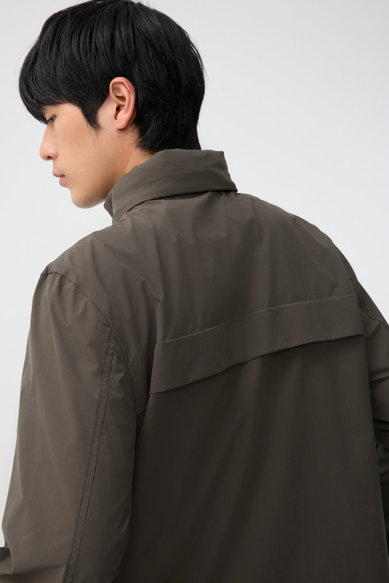 Direct From Brand,FYNE, FYNE Olive Water-Repellent Windbreaker Jacket, Green, Medium-45-TagM