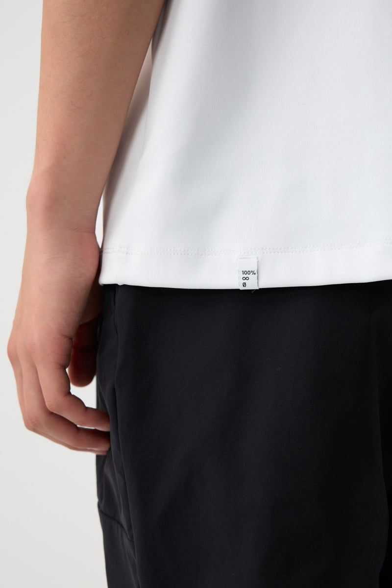 Direct From Brand,FYNE, FYNE Bright White Moisture Absorption T-Shirt, White, Large-44-TagLSmall-40-TagSExtra Large-46-TagXL