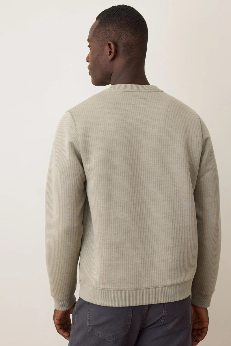 Wholesale,Marine Layer, Marine Layer Taupe Corbet Vertical Quilted Sweatshirt, Tan, Extra Large-50-TagXL