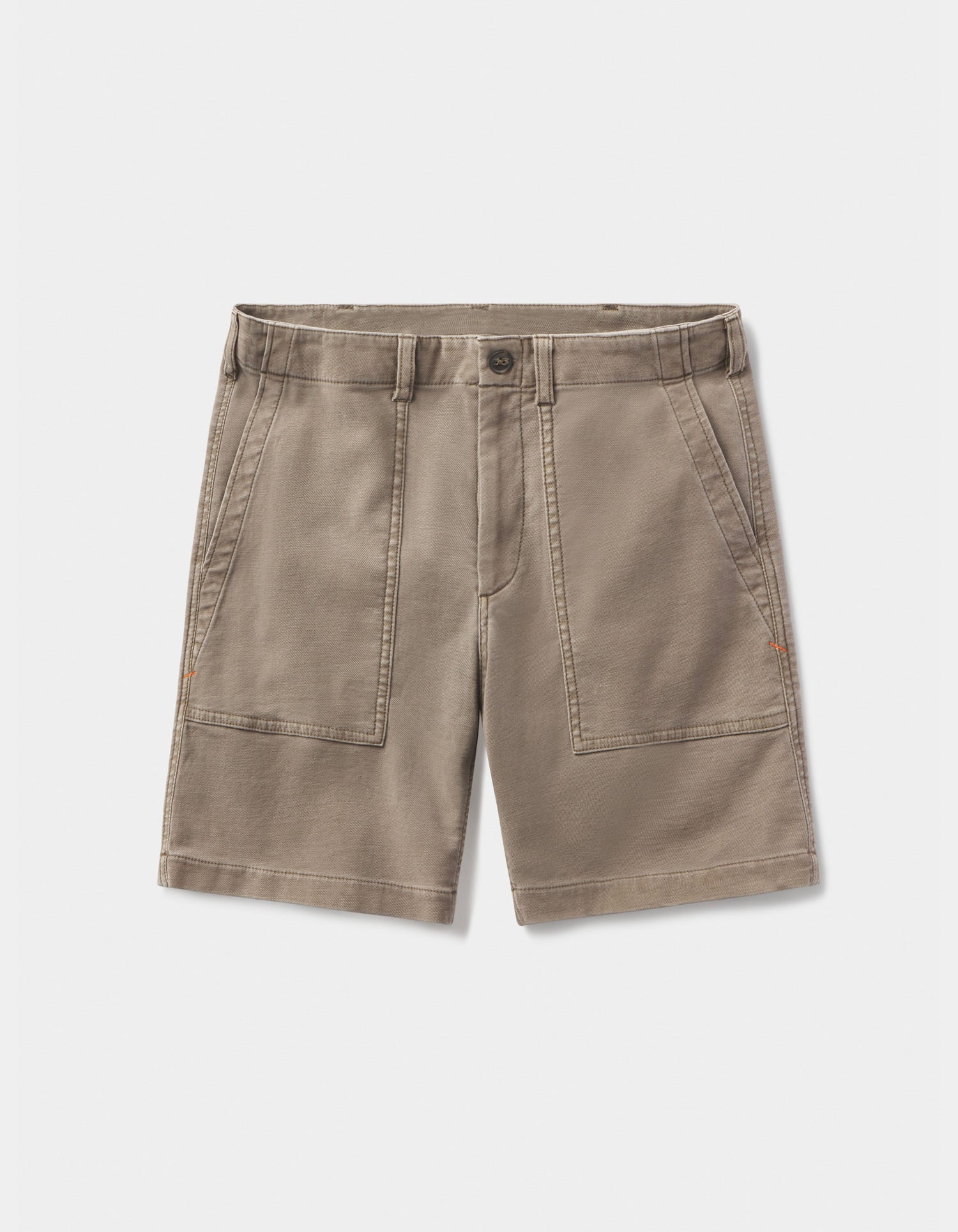 Wholesale,The Normal Brand, The Normal Brand Taupe Comfort Terry Utility Short, Tan, 30W-7L-Tag30