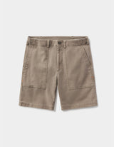 The Normal Brand Taupe Comfort Terry Utility Short