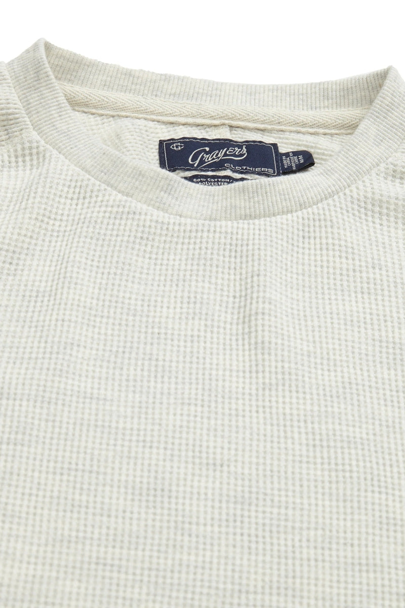 Faire,Grayers, Grayers Oatmeal Heather Waffle Crewneck Tee, Tan, Medium-43-TagM