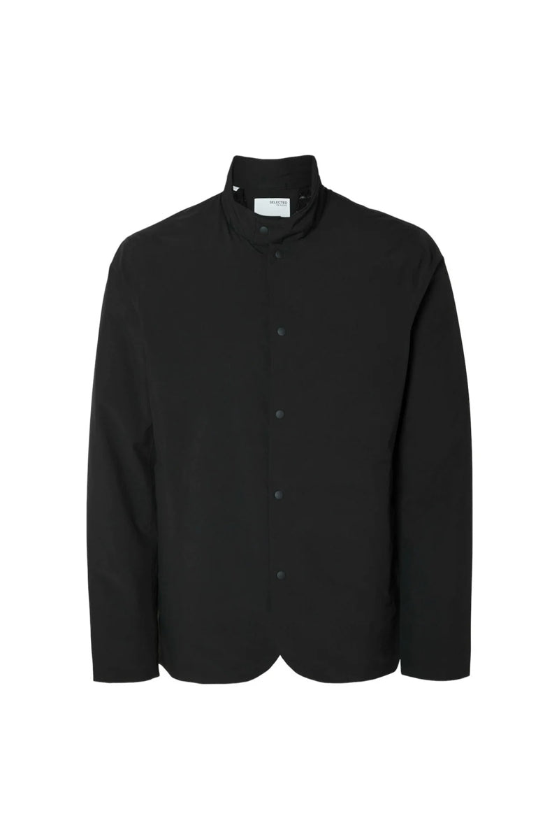 Wholesale,Selected Homme, Selected Homme Black Cotton/Linen Blend Overshirt, Black, Small-44-TagSMedium-46-TagMLarge-48-TagLExtra Large-50-TagXLExtra Extra Large-52-TagXXL