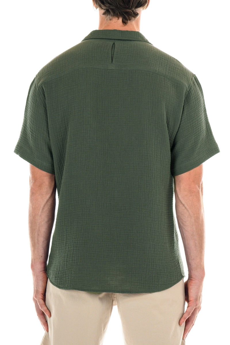 Wholesale,Original Paperbacks, Original Paperbacks Dark Olive Morro Bay Shirt, Green, Extra Large-46-TagXL