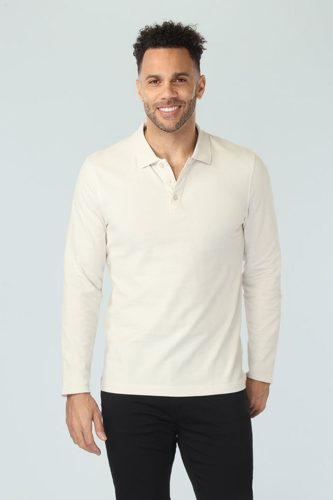 Vustra Off White  Organic Cotton Polo