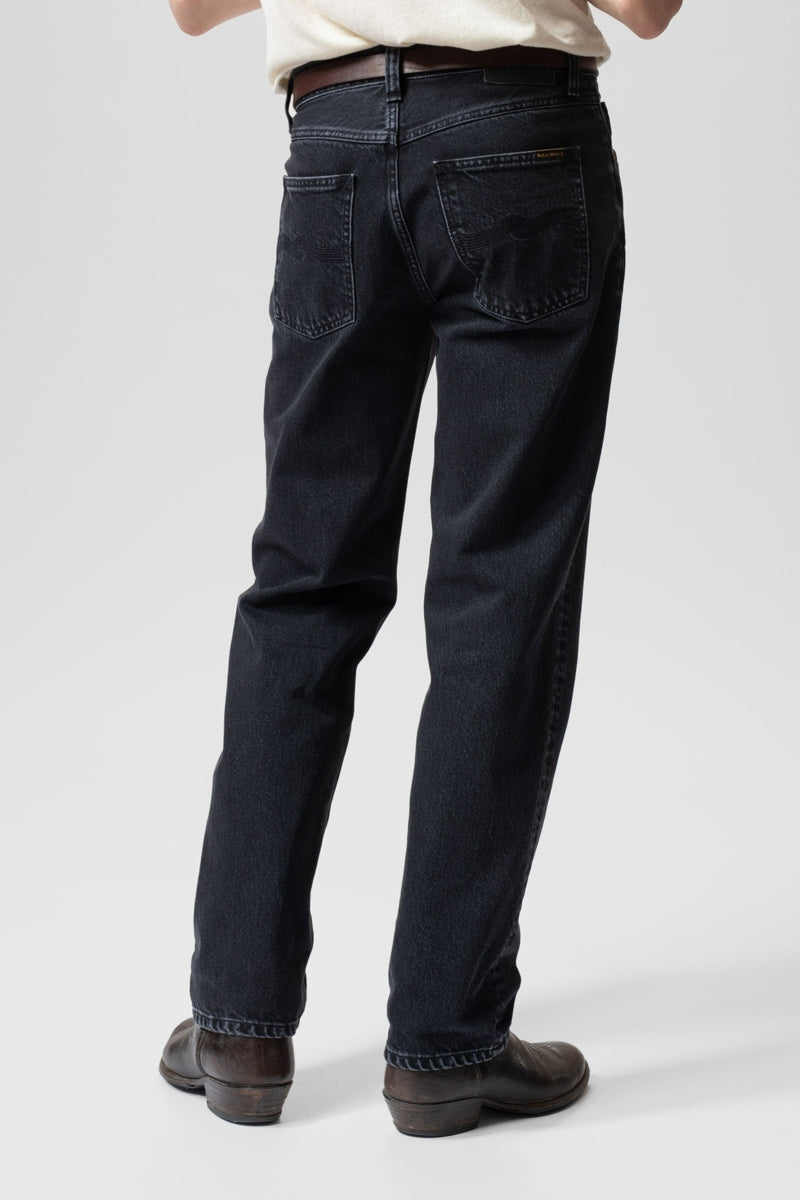 Wholesale,Nudie Jeans, Nudie Jeans Black Vintage Straight Leg Premium Jeans, Black, 32W-34L-Tag32