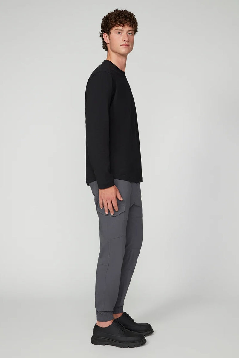 Wholesale,Projek Raw, Projek Raw Black Noir Knit Crew Neck T-Shirt, Black, Large-47-TagL
