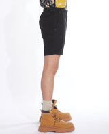 Civil Society Black Pull On Stretch Canvas Carpenter 7" Shorts