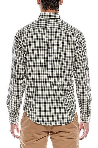 Wholesale,Robert Talbott, Robert Talbott Green/White Plaid Shirt, Green, Small-40-TagS