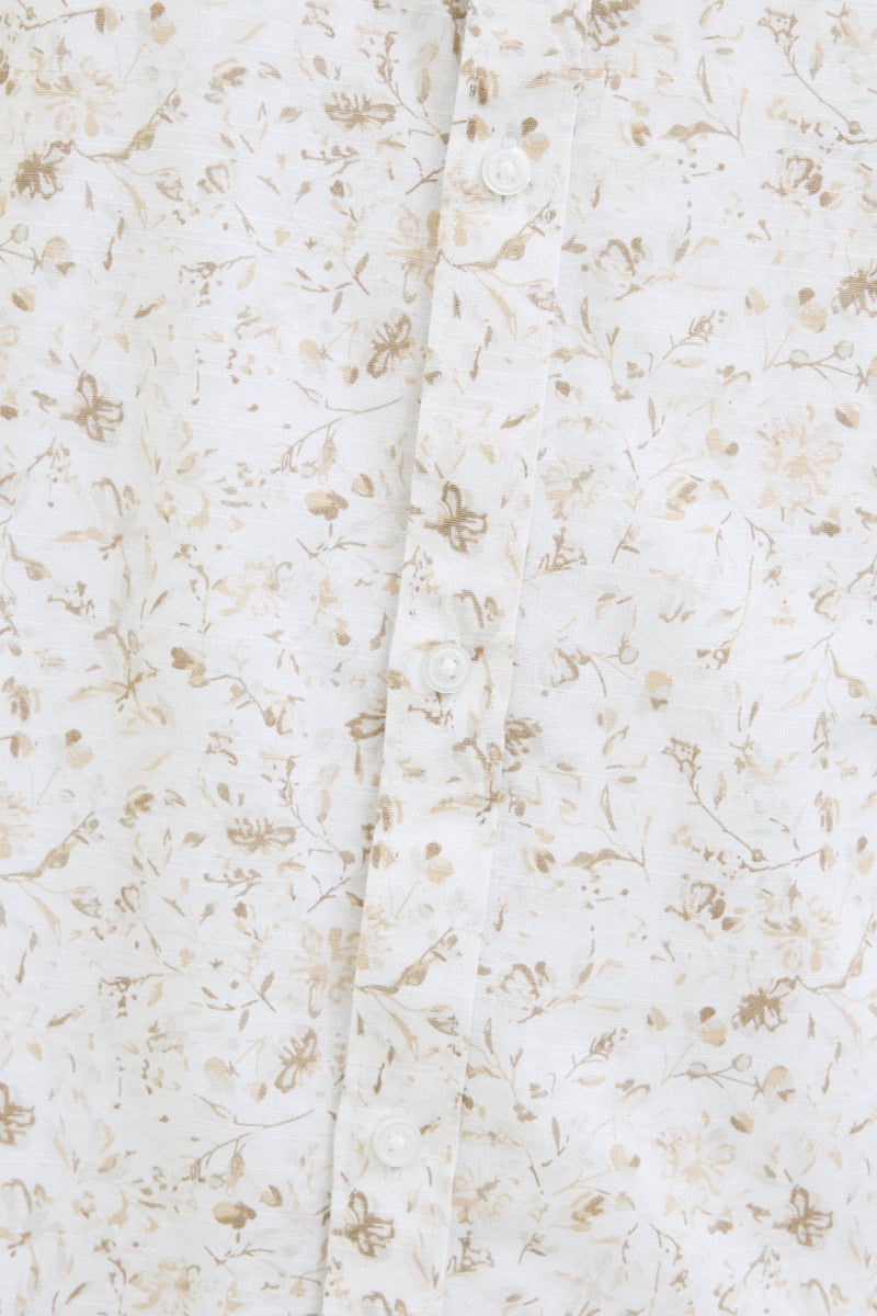 Wholesale,Jack & Jones, Jack & Jones White/Tan Abstract Floral Print Shirt, White, Large-45-TagLMedium-43-TagMExtra Large-48-TagXL