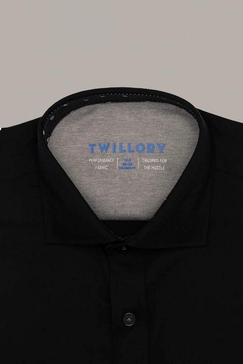 Twillory Black Skull Contrast Non-Iron Performance Shirt Taelor.Style Twillory Black Skull Contrast Non-Iron Performance Shirt Taelor.Style