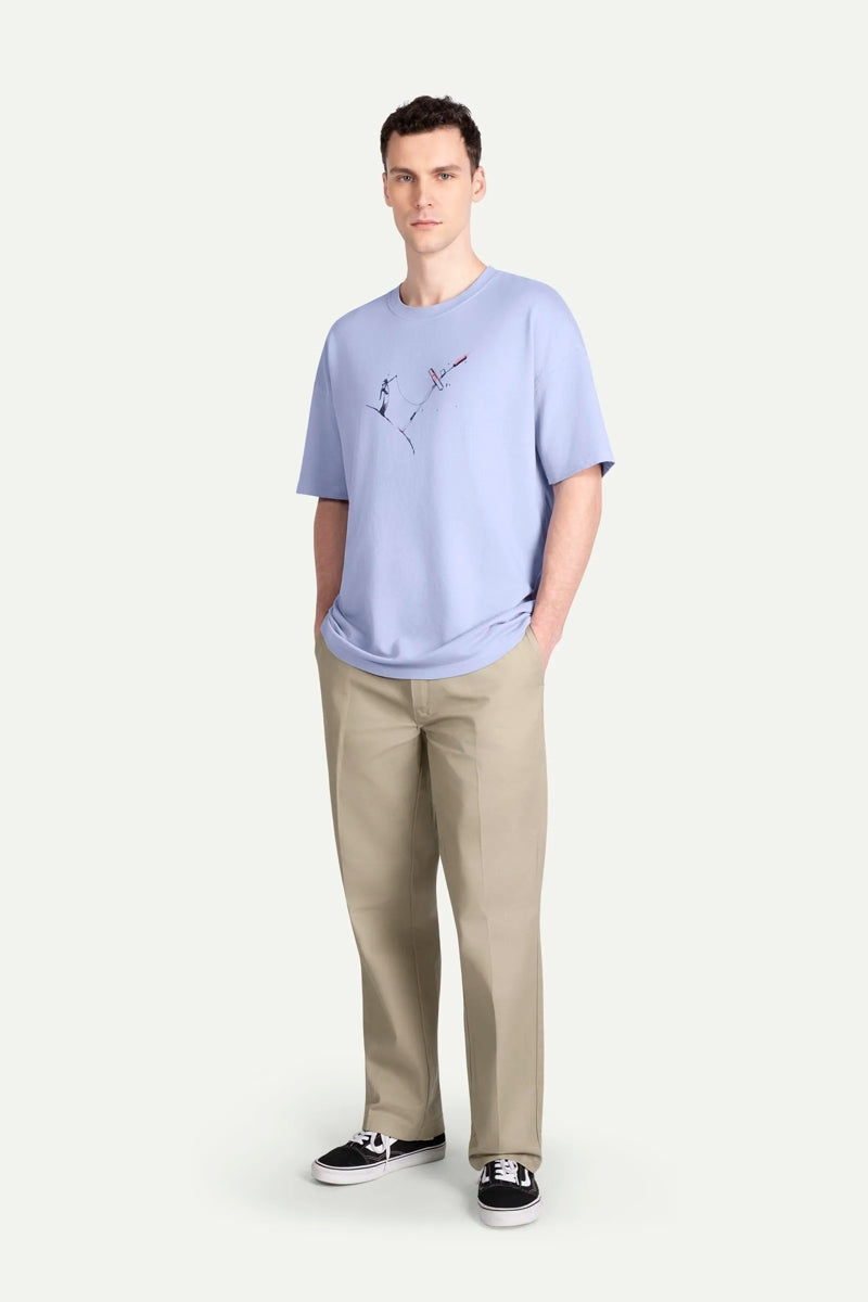 Wholesale,KAFT, KAFT Soft Lilac Drop Shoulder Printed T-Shirt, Purple, Small-42-TagSMedium-45-TagMLarge-47-TagLExtra Large-49-TagXLExtra Extra Large-51-TagXXL