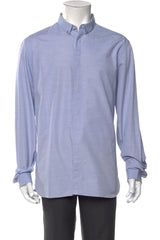 The Kooples Blue Stripped Button Down Dress Shirt