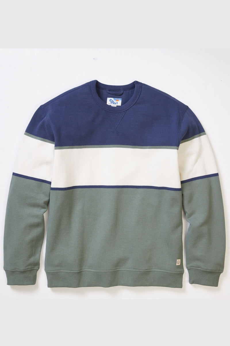 Wholesale,Marine Layer, Marine Layer Navy/Green Fleece Sweatshirt, Blue, Medium-44-TagMLarge-48-TagLExtra Large-52-TagXL