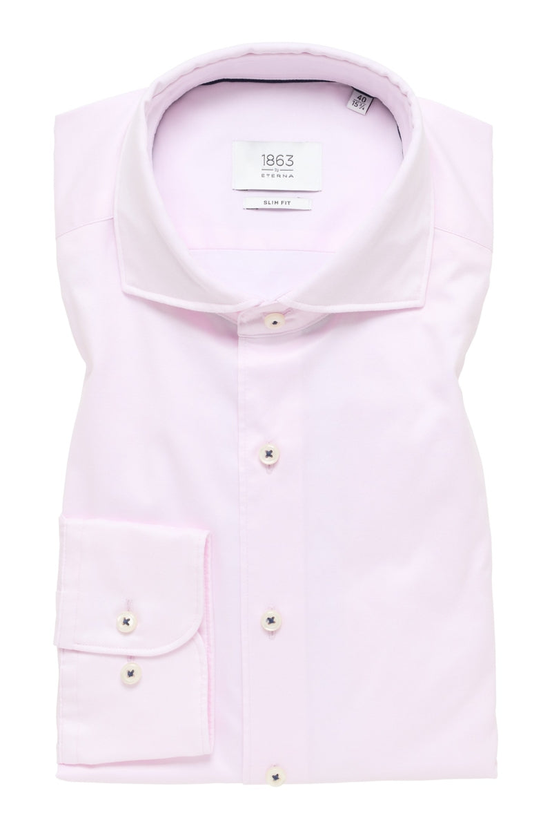 Wholesale,Eterna, 1863 by Eterna Rose Structured Twill Slim Fit Shirt, Pink, Small-38-Tag15Small-40-Tag15.5Medium-42-Tag16Large-45-Tag17