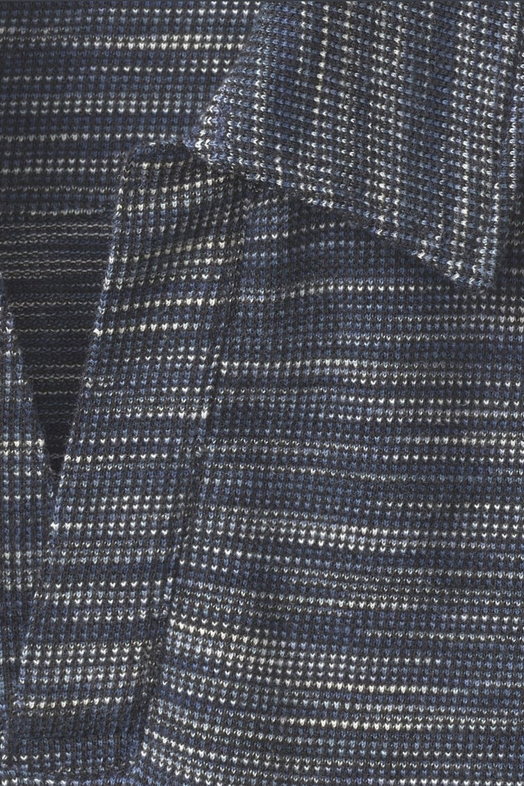 Wholesale,Johnston & Murphy, Johnston & Murphy Navy Striated Textured V-Neck Polo, Blue, Extra Extra Large-54-TagXXL