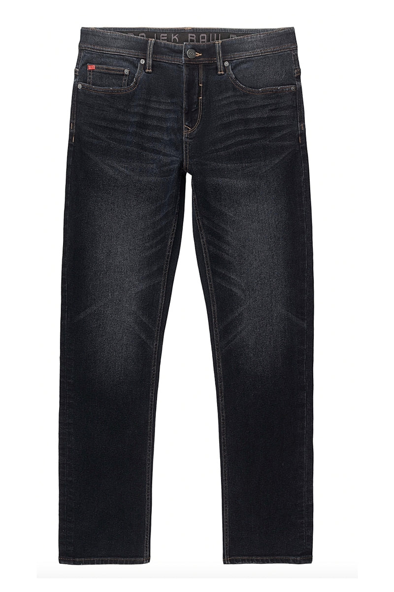 Wholesale,Projek Raw, Projek Raw Blue-Black 5-Pocket Athletic Straight Fit Jeans, Blue, 38W-32L-Tag38