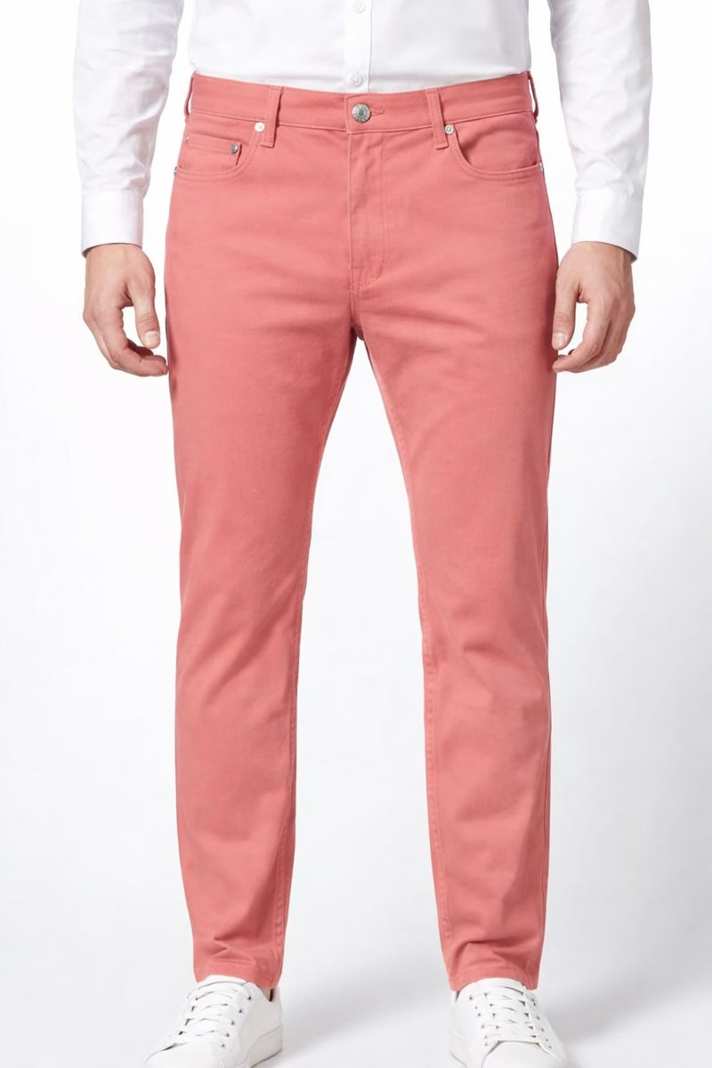 Wholesale,Projek Raw, Projek Raw Dusty Pink 5-pocket Comfort Waist Pant, Pink, 38W-32L-Tag38