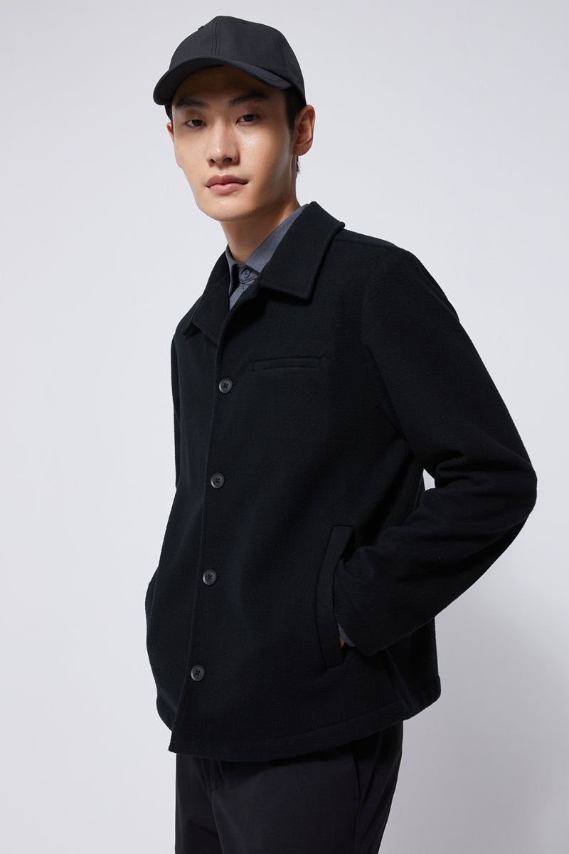 Direct From Brand,FYNE, FYNE Black Brushed Water-repellent Fleece Jacket, Black, Extra Large-48-TagXL