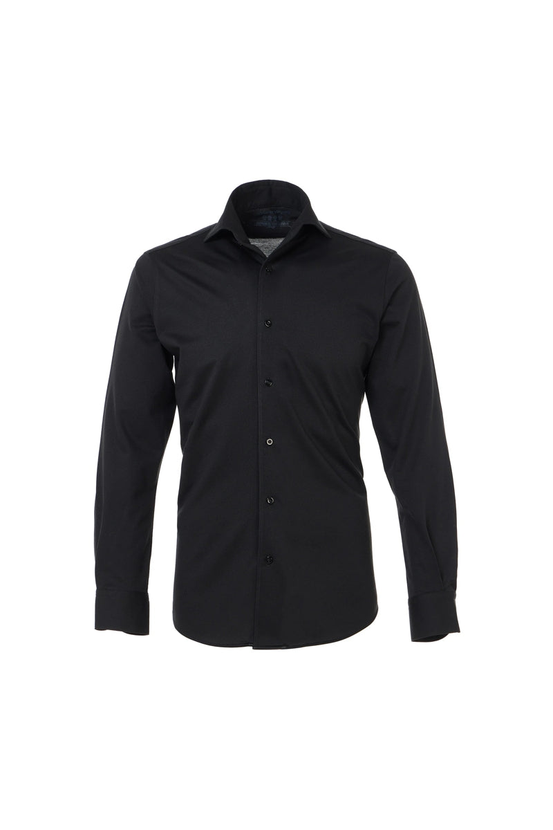 Wholesale,Luchiano Visconti, Luchiano Visconti Black Japanese Performance Knit Shirt, Black, Small-41-TagSMedium-44-TagMLarge-46-TagLExtra Large-49-TagXLExtra Extra Large-52-TagXXL