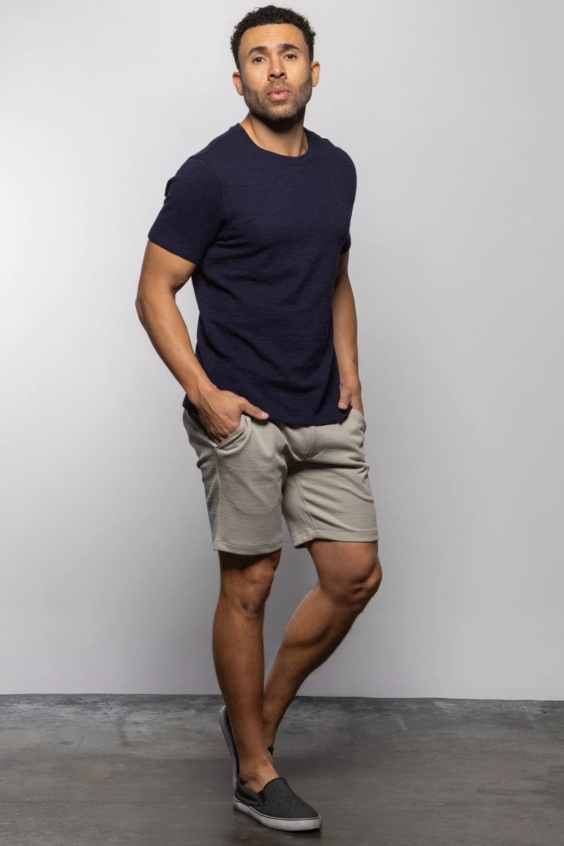 Wholesale,Mason Cruz, Mason Cruz Navy Textured Knit Tee, Blue, Medium-42-TagMLarge-44-TagLExtra Large-46-TagXLExtra Extra Large-49-TagXXL
