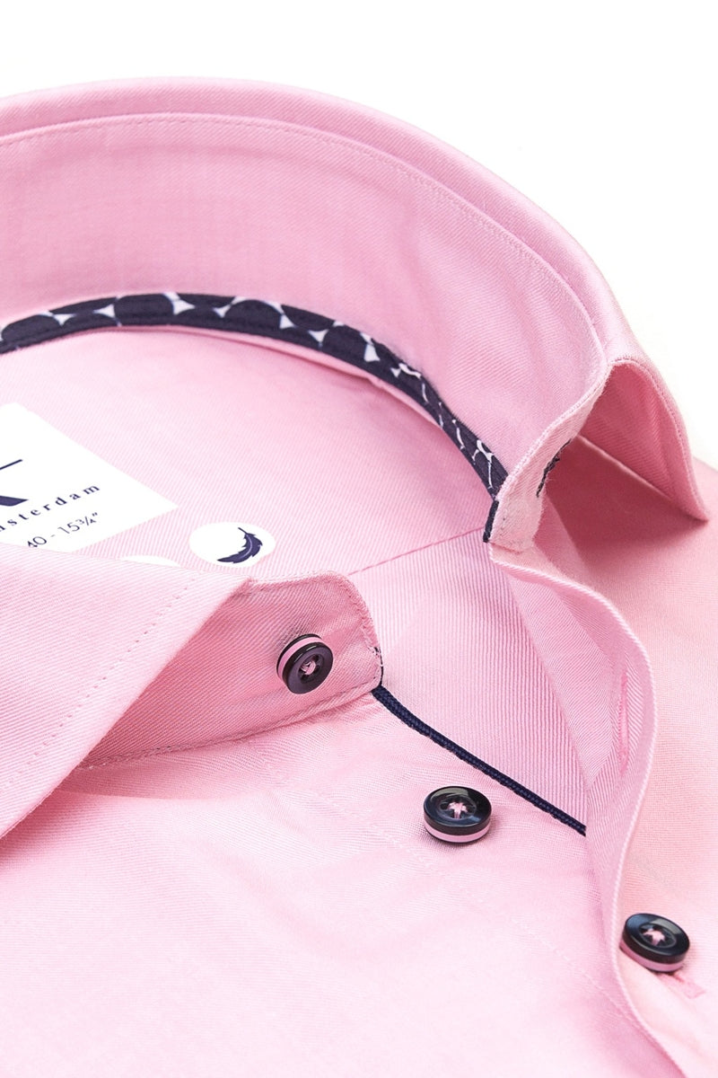 Direct From Brand,R2 Amsterdam, R2 Amsterdam Pink Viscose Blend Shirt, Pink, Large-46-Tag42Small-40-Tag39Medium-44-Tag41