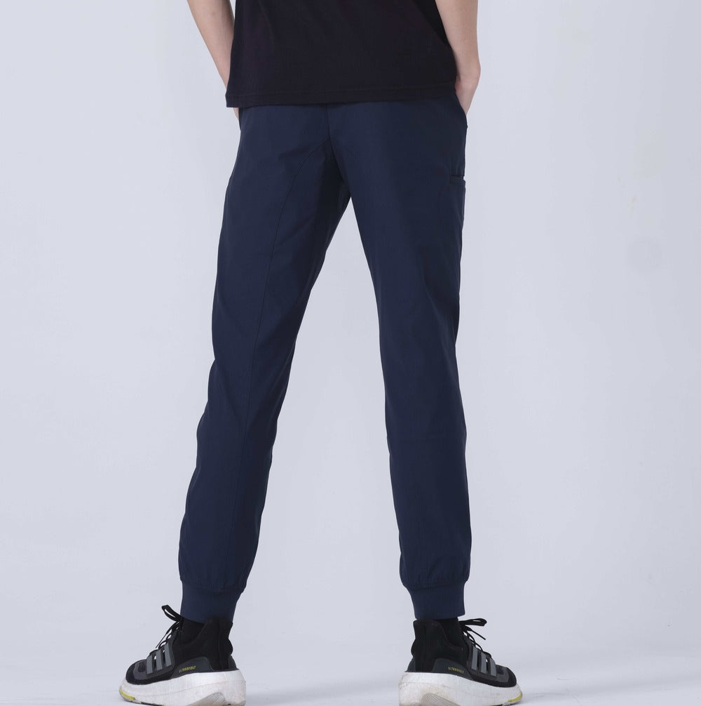 Direct From Brand,PROFI, PROFI Navy Blue Multi-Functional Sun protection and UV resistance Sporty Joggers, Blue, 33W-28L-TagL