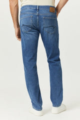 Mavi Blue Mid Brushed  Zach Straight Leg Jeans