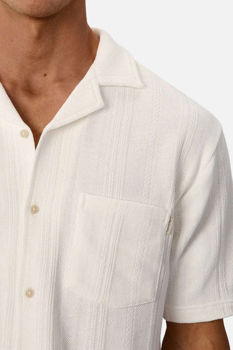 Wholesale,INDUSTRIE AUSTRALIA, INDUSTRIE AUSTRALIA Off White Textured Knitted Shirt, White, Large-46-TagL