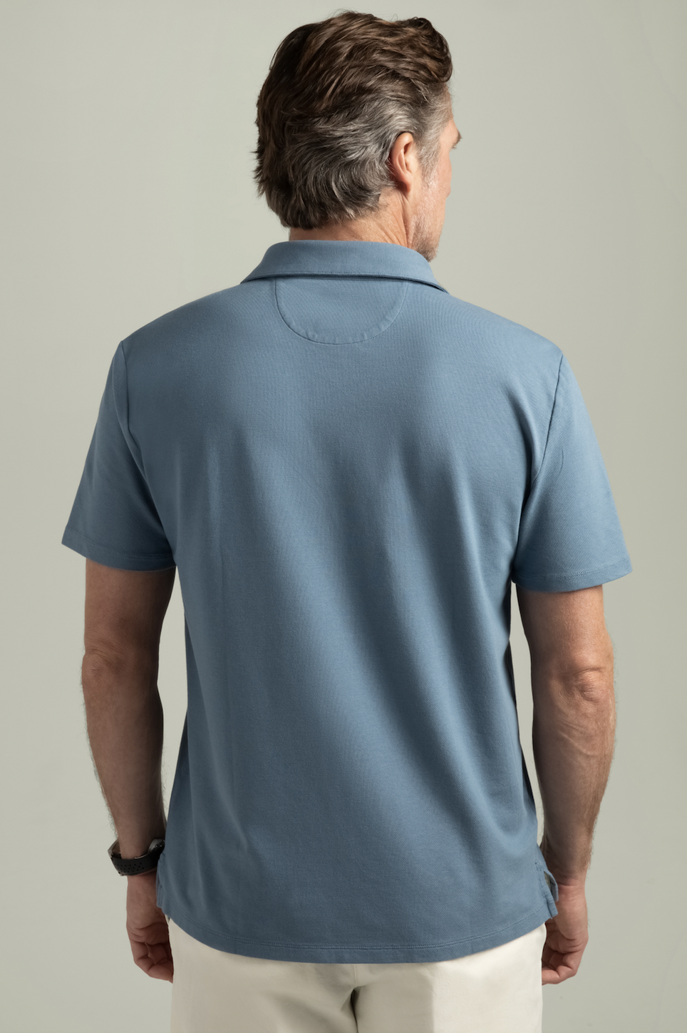 Brand Partner,HyperNatural, HyperNatural Blue Premium Bio-performance El Capitán Classic Fit Micro-Pique Polo with Hyper-Cool Jade, Blue, Extra Large-50-TagXL
