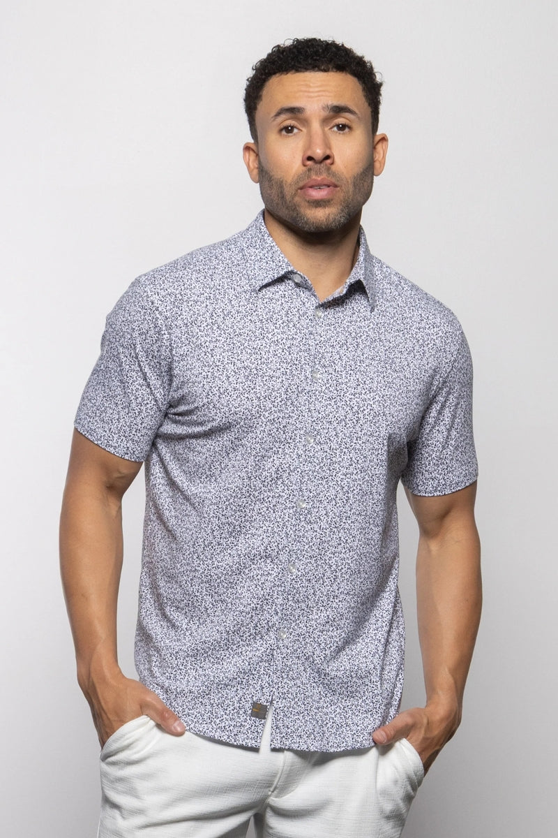 Wholesale,Mason Cruz, Mason Cruz Black/White Vines Print Knit Shirt, Black, Extra Extra Large-48-TagXXL