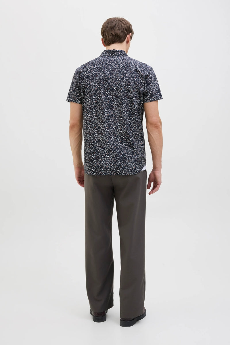 Wholesale,Jack & Jones, Jack & Jones Blue/Night Sky Abstract Floral Print Shirt, Blue, Medium-43-TagMLarge-45-TagLExtra Large-48-TagXL