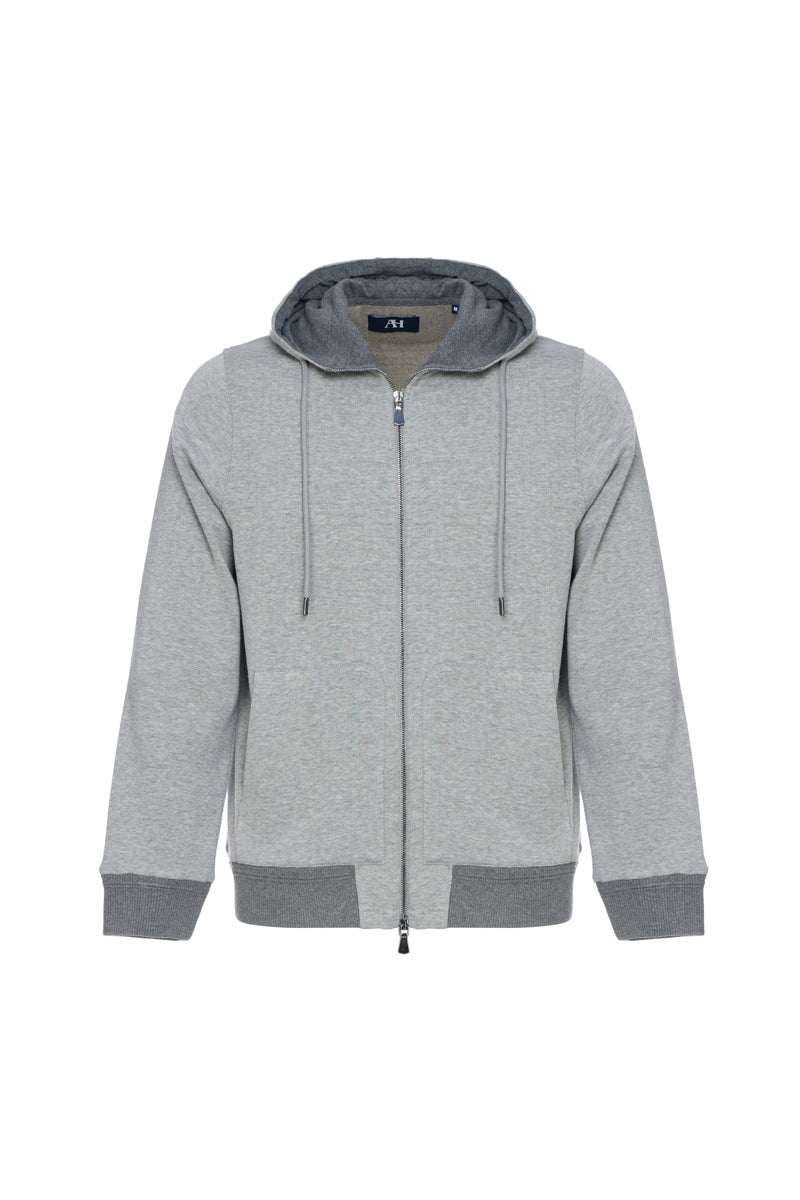 Wholesale,American Heritage, American Heritage Grey Pin Dot Jacquard Stripe Hoodie, Grey, Large-46-TagL