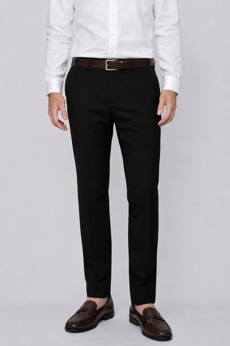 Wholesale,Projek Raw, Projek Raw Black Classic Fit Chino Dress Pants, Black, 38W-32L-Tag38