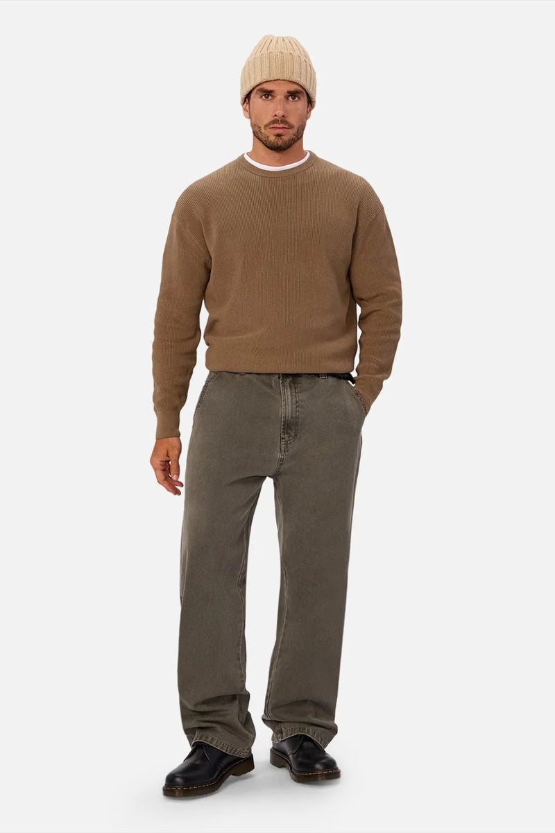 Wholesale,INDUSTRIE AUSTRALIA, INDUSTRIE AUSTRALIA Tan Crewneck Sweater, Tan, Medium-46-TagMLarge-48-TagL