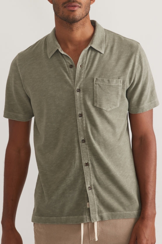 Wholesale,Marine Layer, Marine Layer Green Vintage Heavy Slub Short Sleeve Shirt, Green, Small-41-TagSMedium-43-TagMLarge-46-TagLExtra Large-50-TagXLExtra Extra Large-52-TagXXL