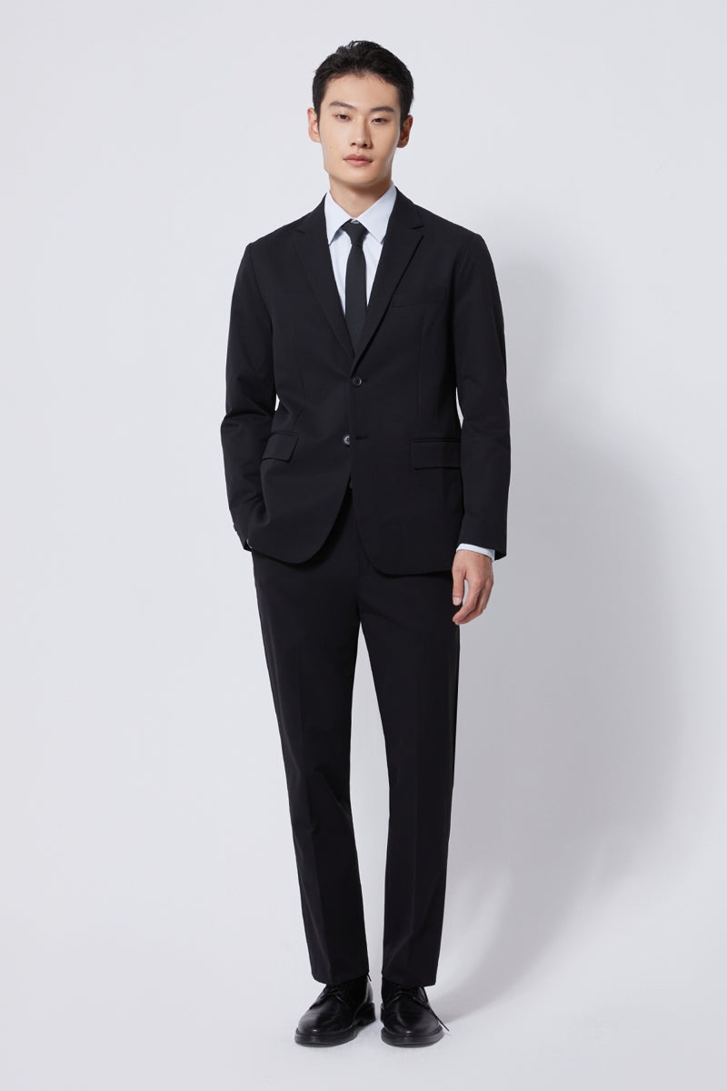 Direct From Brand,FYNE, FYNE Black Performance Water Repellent Blazer, Black, Medium-40-TagM