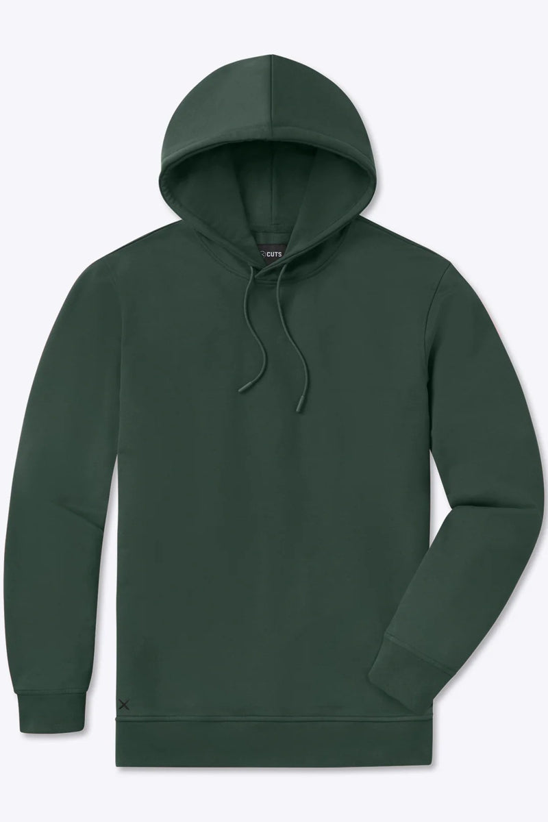Wholesale,CUTS, CUTS Hunter Green French Terry Hoodie, Green, Small-42-TagS