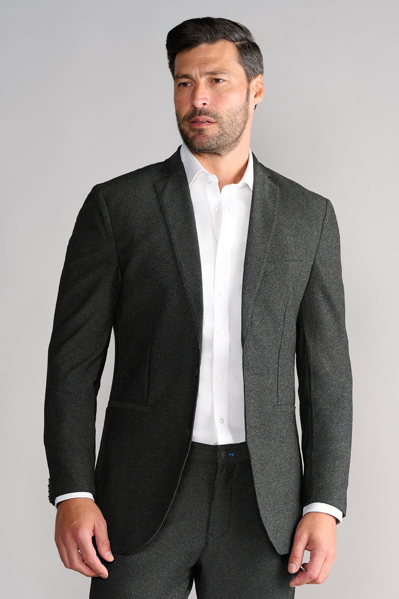 Wholesale,Twillory, Twillory Heather Grey 360° Airflow Performance Textured Blazer, Grey, Extra Large-46-Tag46