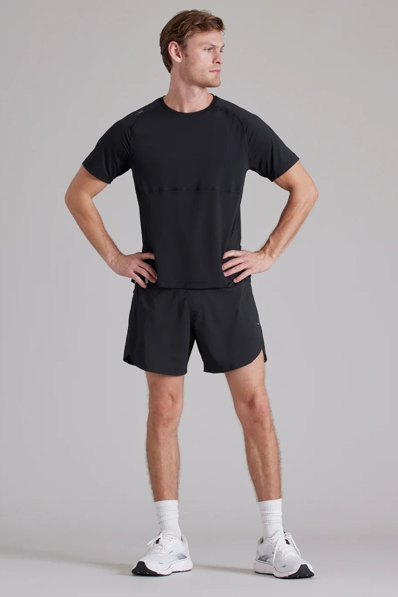 Wholesale,Rhone, Rhone Black UPF 50+ All-way Stretch Athletic T-Shirt, Black, Large-44-TagLExtra Large-47-TagXLMedium-41-TagM