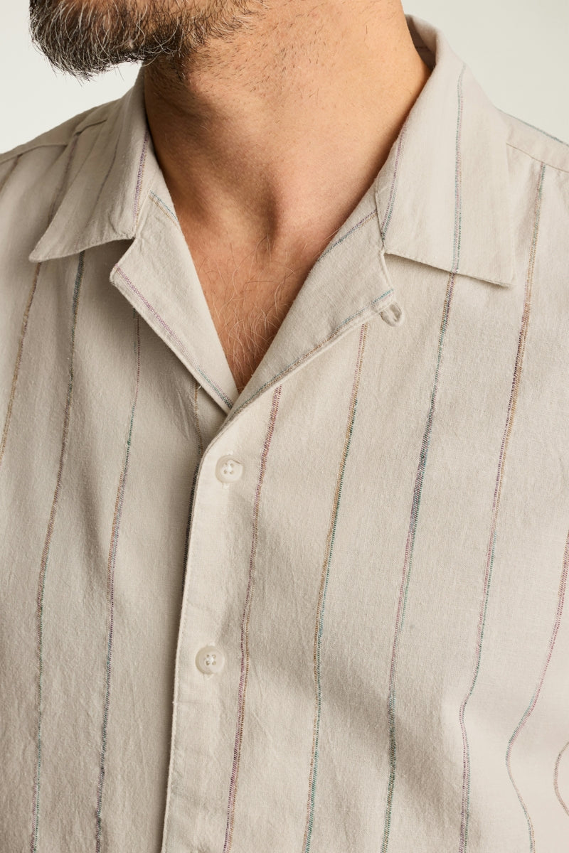 Wholesale,Bonobos, Bonobos Khaki Space Dye Stripe Shirt, Tan, Small-42-TagS