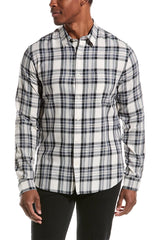 Vince White and Blue Plaid Shirt